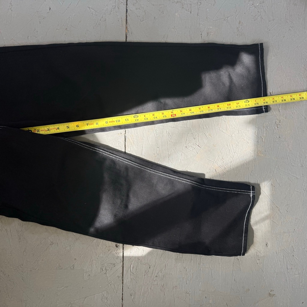 Empyre Black Contrast Stitch Loose Fit Skater Pants Size 26 - Picture 7 of 7